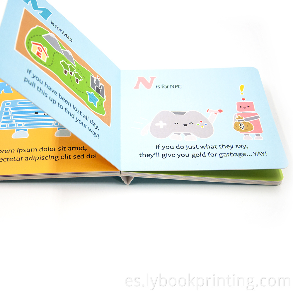 Impresión de libros para niños de tapa dura de cosecha alta